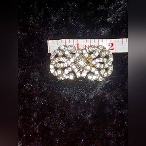 Rhinestone Studded Brooch